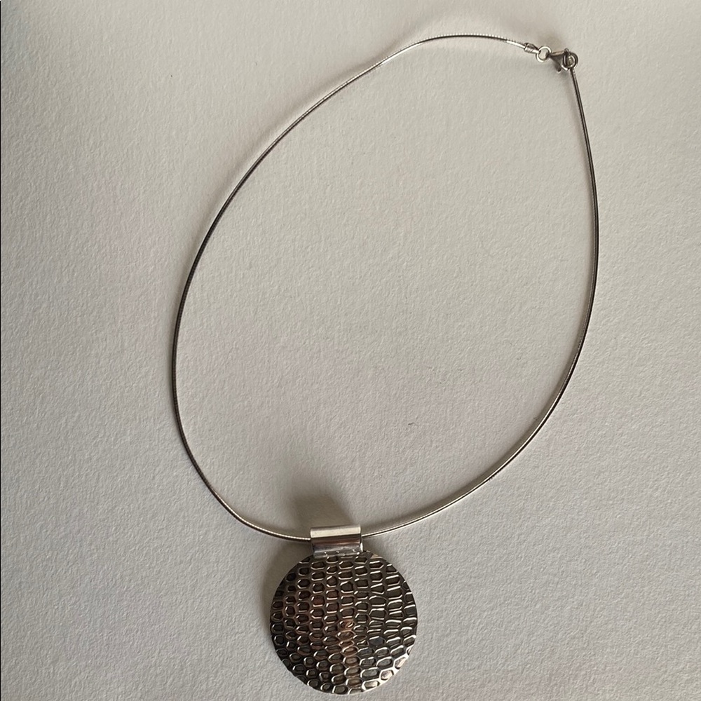 Sterling Necklace and pendant.